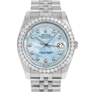 Rolex Datejust 36mm | 116234-LBMOP-STRD-25CT-JBL