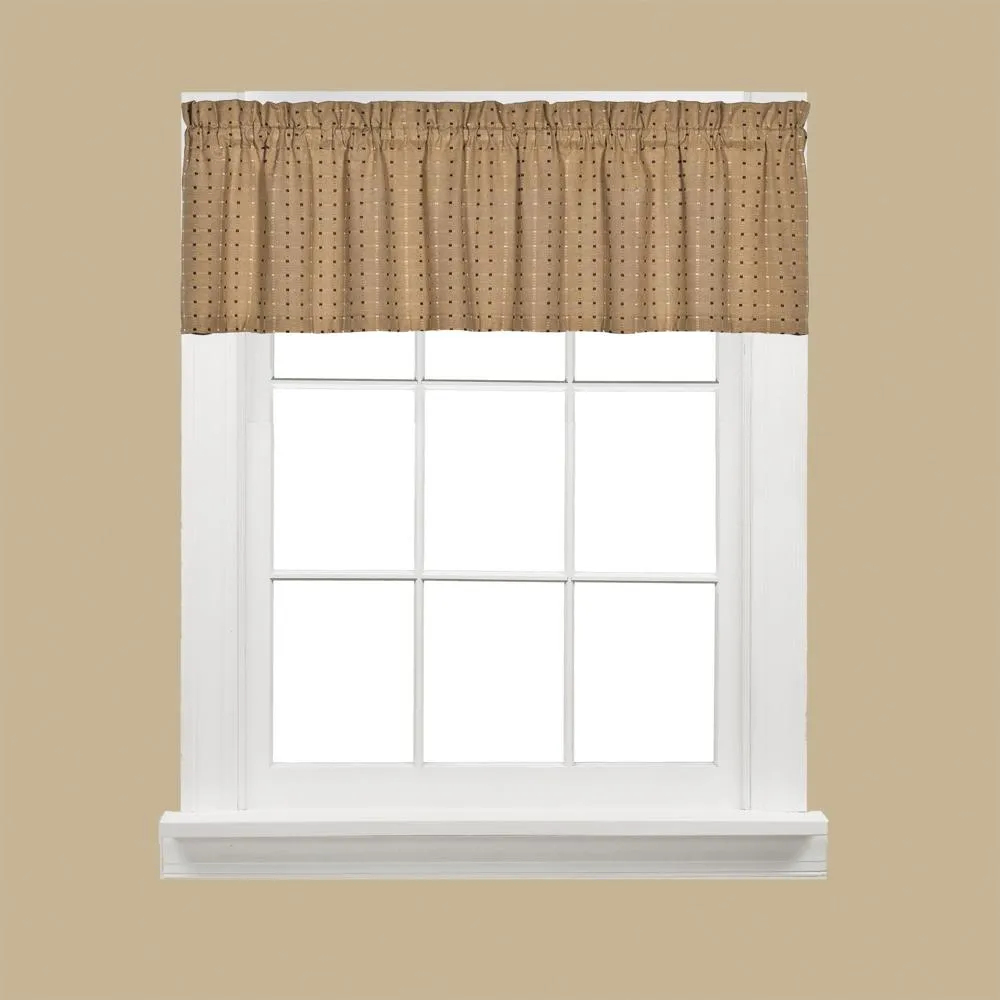 Saturday Knight Ltd Hopscotch Collection High Quality Stylish Versatile And Modern Window Valance - 58x13"