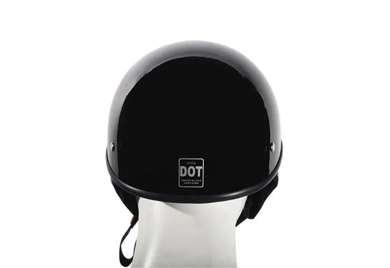 Shiny Black Finish DOT Approved Motorcycle Helmet, HS1100-SHINNY-DL