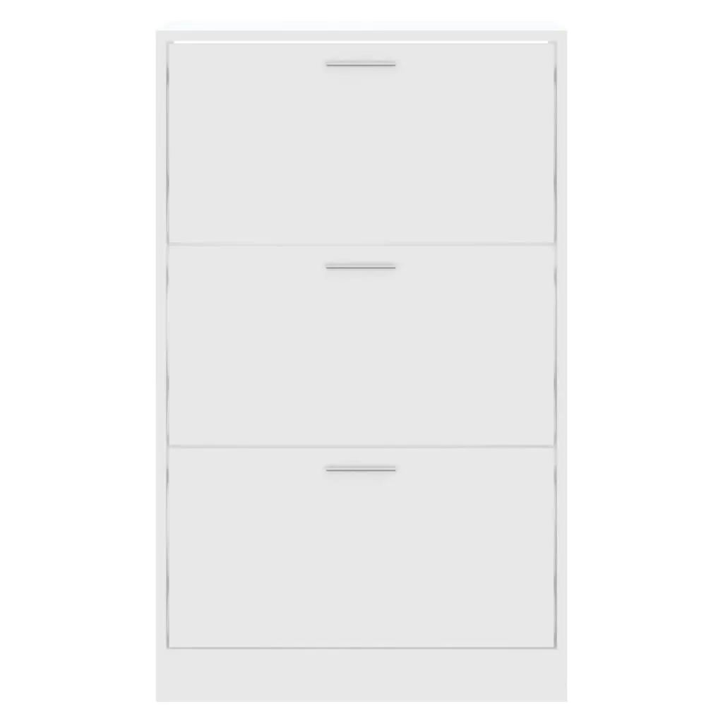 Shoe Cabinet White 63x24x103 cm Engineered Wood