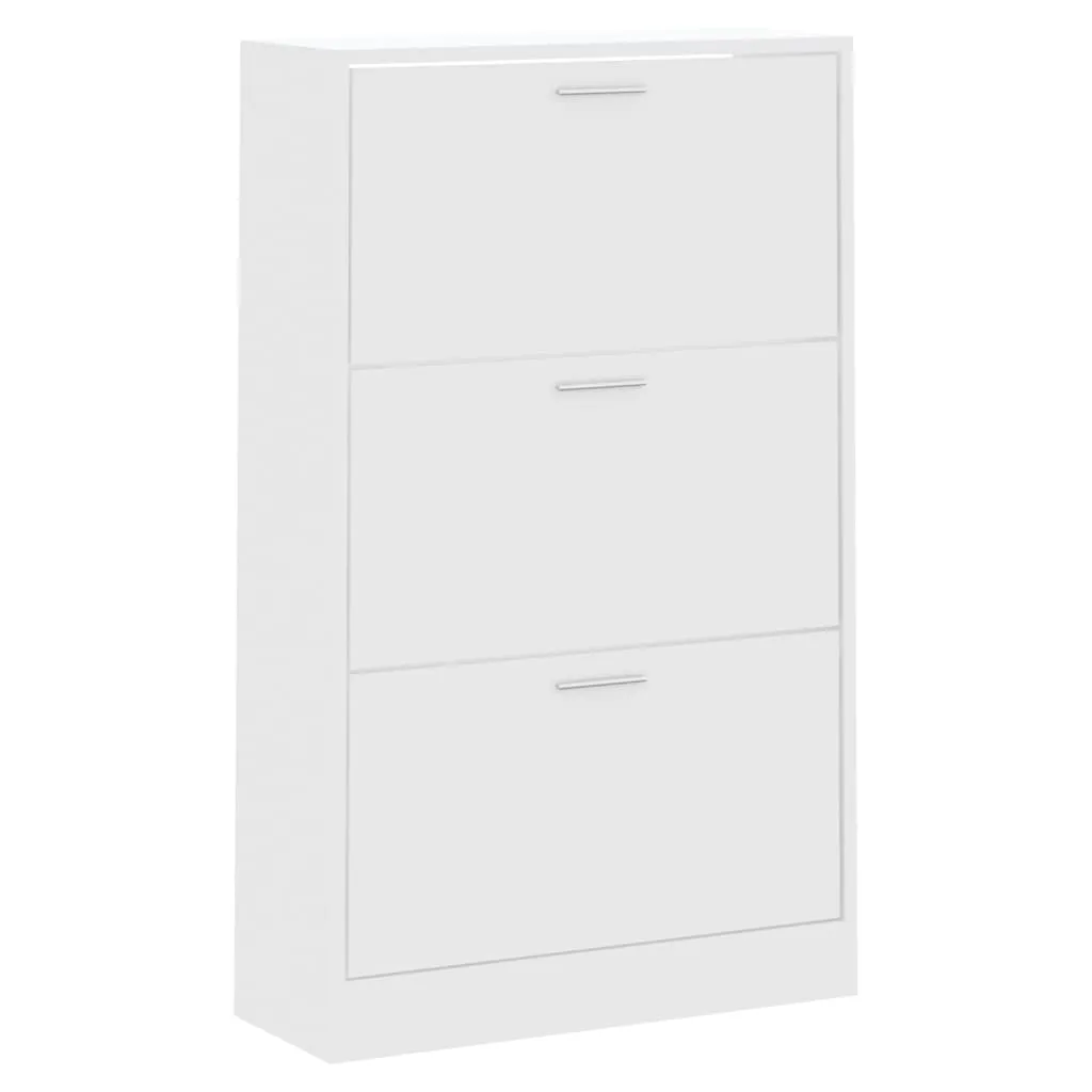 Shoe Cabinet White 63x24x103 cm Engineered Wood