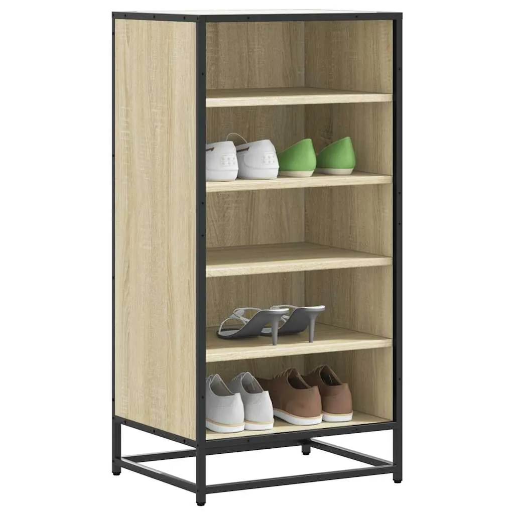 Shoe Rack Sonoma Oak 48x38x97.5 cm Engineered Wood