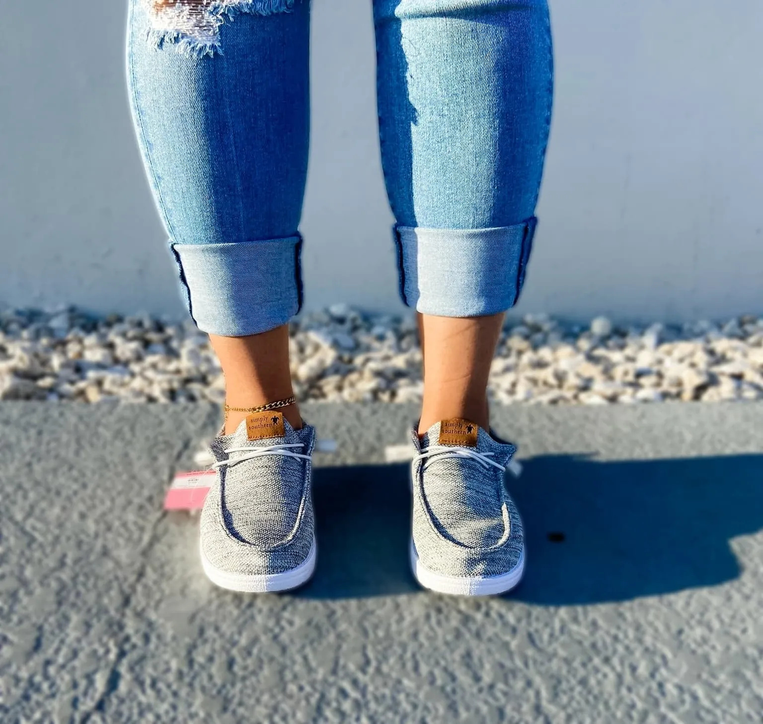 Simply Southern Slip On -  Heather Gray