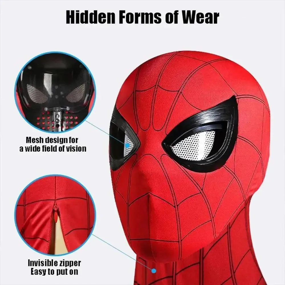 SpiderVision Luxe Mask: Spider-Man Mask with Moving Eyes