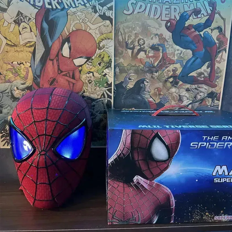 SpiderVision Luxe Mask: Spider-Man Mask with Moving Eyes