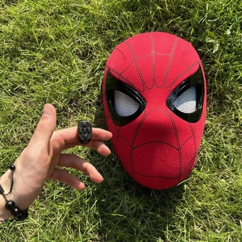 SpiderVision Luxe Mask: Spider-Man Mask with Moving Eyes