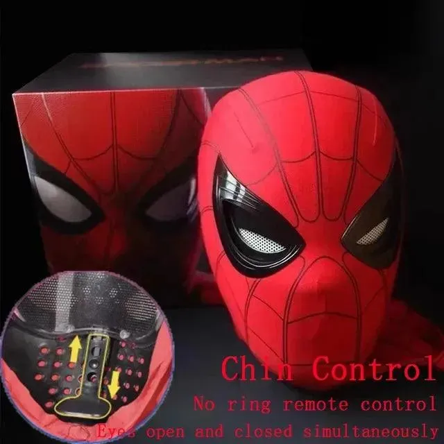 SpiderVision Luxe Mask: Spider-Man Mask with Moving Eyes