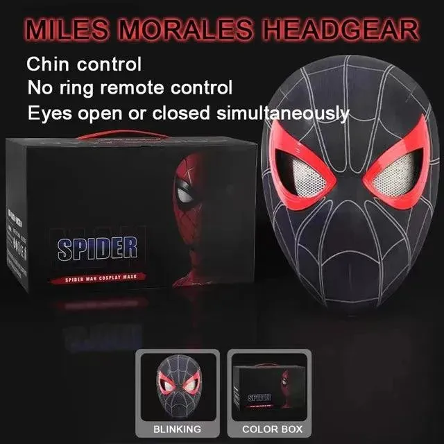 SpiderVision Luxe Mask: Spider-Man Mask with Moving Eyes