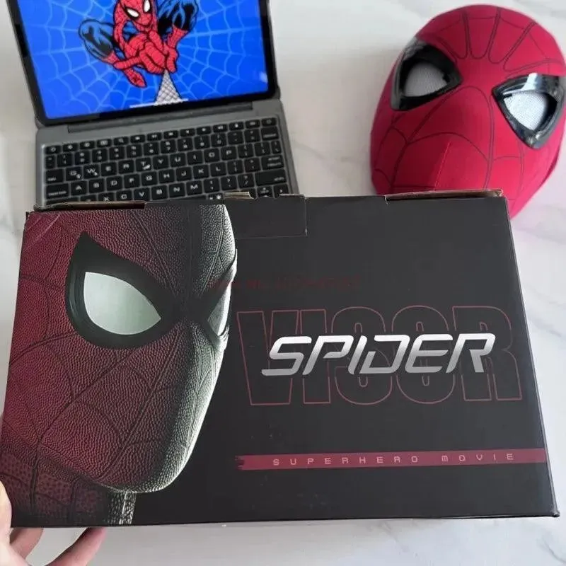 SpiderVision Luxe Mask: Spider-Man Mask with Moving Eyes