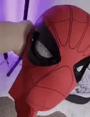 SpiderVision Luxe Mask: Spider-Man Mask with Moving Eyes