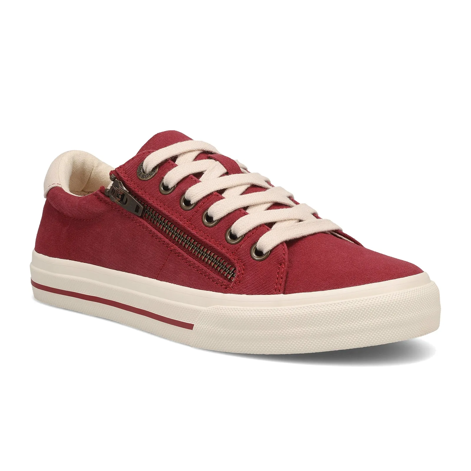 Taos Z Soul Sneaker (Women) - Crimson/Ecru Distressed