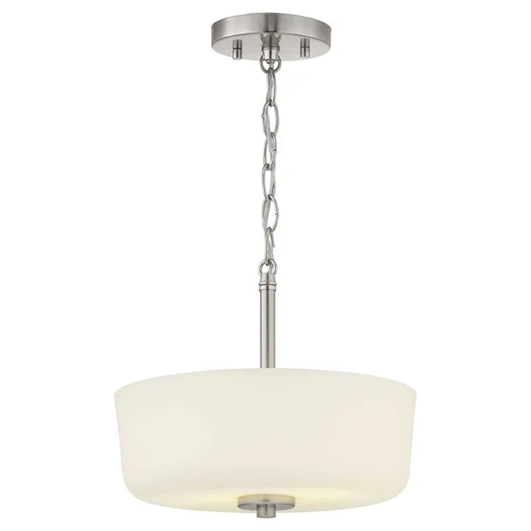 Tobin Two-Light Convertible Semi-Flush Mount Ceiling Fixture/Pendant