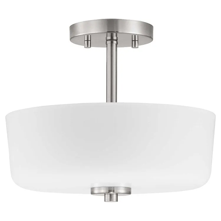 Tobin Two-Light Convertible Semi-Flush Mount Ceiling Fixture/Pendant