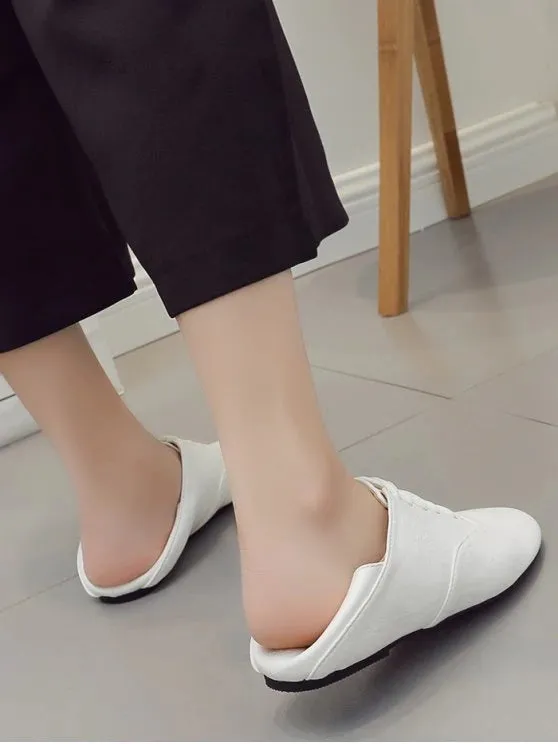 Trendy Slight Heel Faux Leather Sneakers