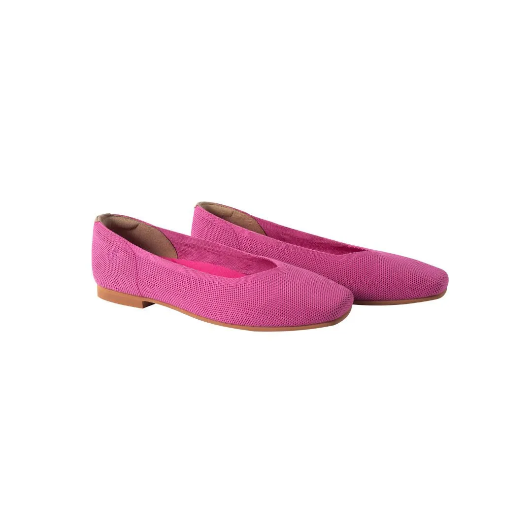 Una Flats | Square-Toe V-Cut