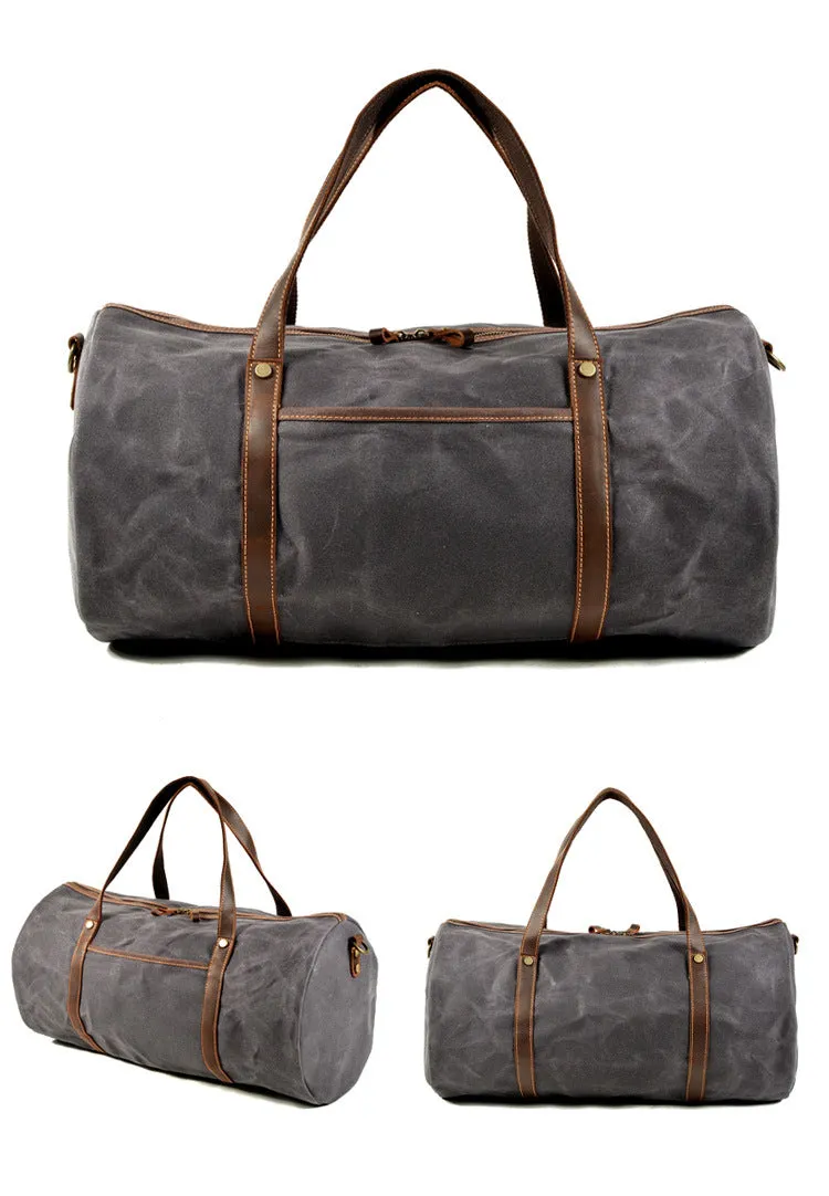 Vintage Foldable Large Storage Canvas Outdoor Duffle Bags 9824