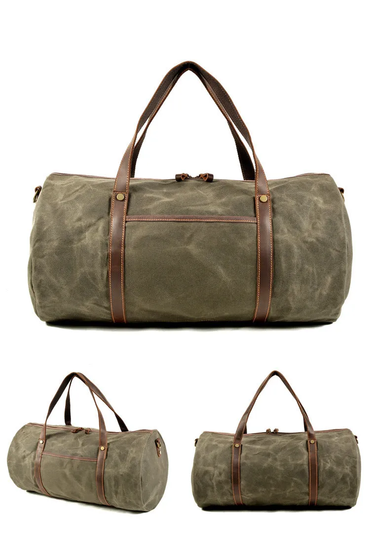 Vintage Foldable Large Storage Canvas Outdoor Duffle Bags 9824