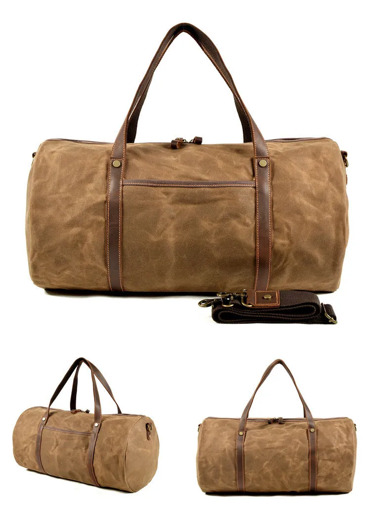 Vintage Foldable Large Storage Canvas Outdoor Duffle Bags 9824