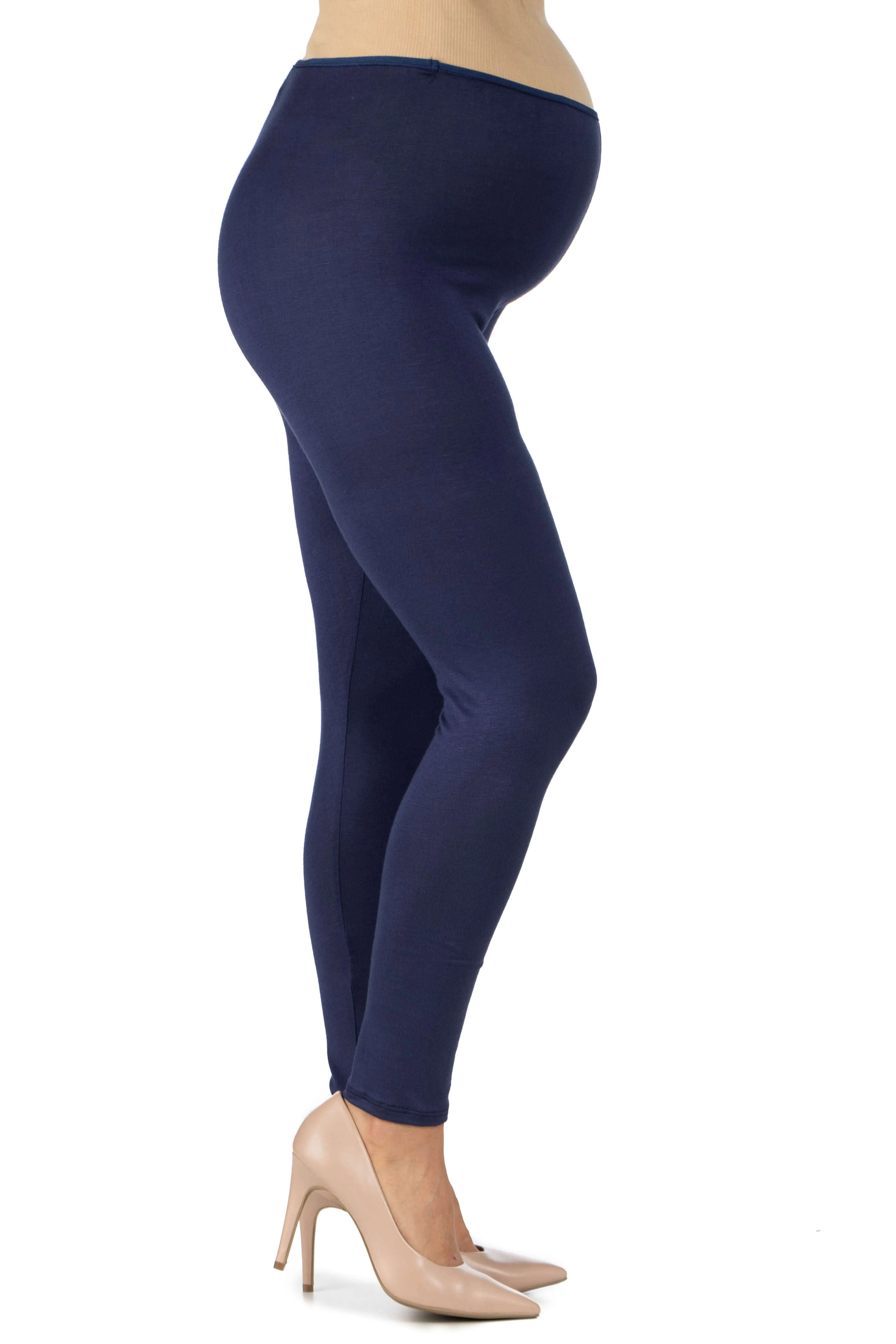 Womens Stretch Ankle Length Maternity Leggings