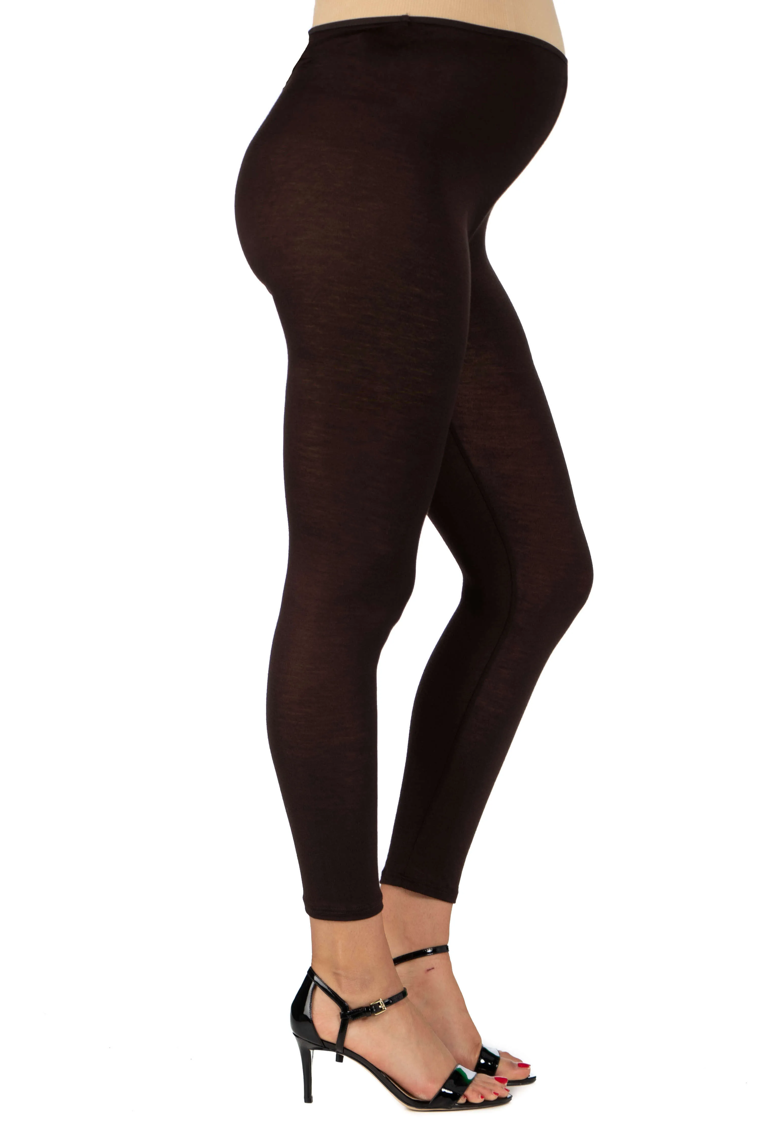 Womens Stretch Ankle Length Maternity Leggings