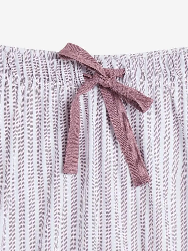 Wunderlove Brown Striped Pyjamas