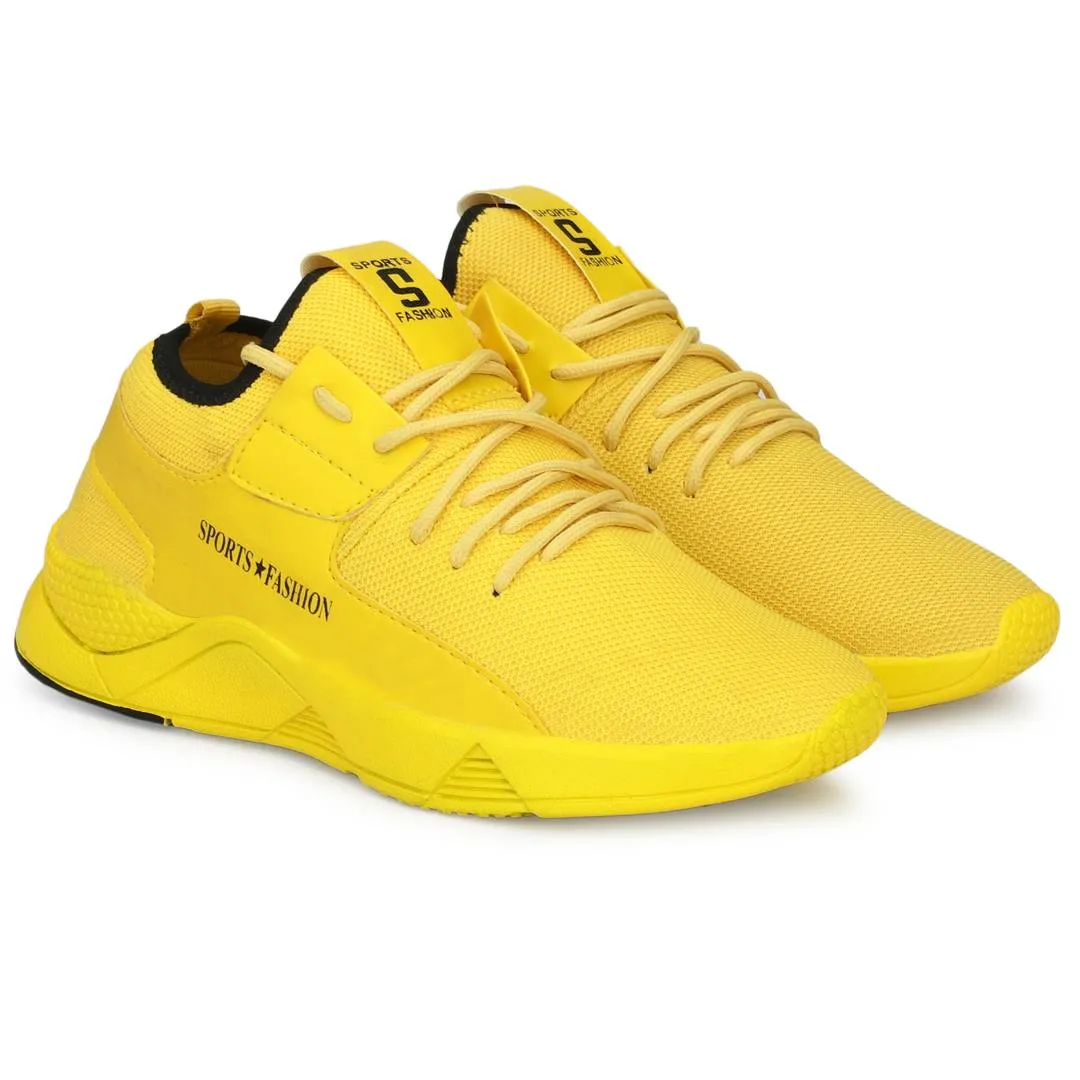 Yellow Trending Sports Shoes For Outdoor Exercises & Games